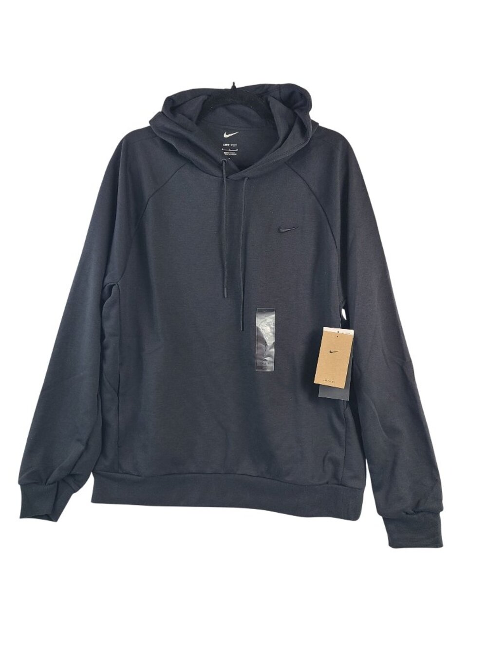 NEW Nike Dri-FIT Men's Training Hoodie Black Size L Pullover Sweatshirt
